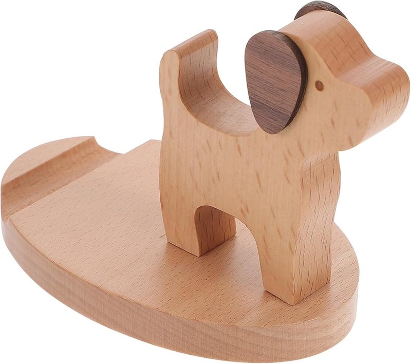 Cute Puppy Shaped Dog Phone Stand Desk Holder Office Decor 1pc - Image 1
